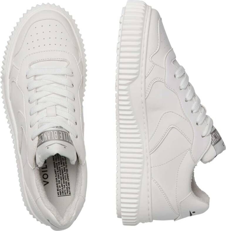 Voile blanche Faux leather sneakers Hybro 03 Woman White Dames