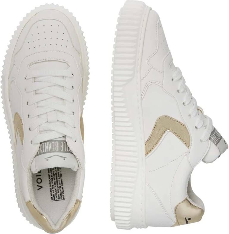 Voile blanche Faux leather sneakers Hybro 03 Woman White Dames