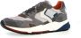 Voile blanche Grijze Sneakers Sportief Ontwerp Leren Inzetstukken Multicolor Heren - Thumbnail 9