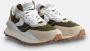 Voile blanche Groene Sneakers met Suede Details Multicolor Dames - Thumbnail 2