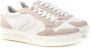 Voile blanche Faux leather sneakers Hybro 03 Woman White Dames - Thumbnail 3