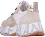 Voile blanche Sneakers met contraststiksels en logo Beige Dames - Thumbnail 2