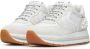 Voile blanche Leather and fabric sneakers Maran S White Dames - Thumbnail 4