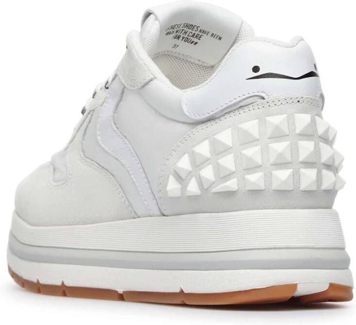 Voile blanche Leather and fabric sneakers Maran S White Dames