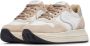 Voile blanche Leather and fabric sneakers Melany. Beige Dames - Thumbnail 4