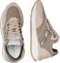 Voile blanche Leather and fabric sneakers Qwark Easy Woman. Beige Dames - Thumbnail 9