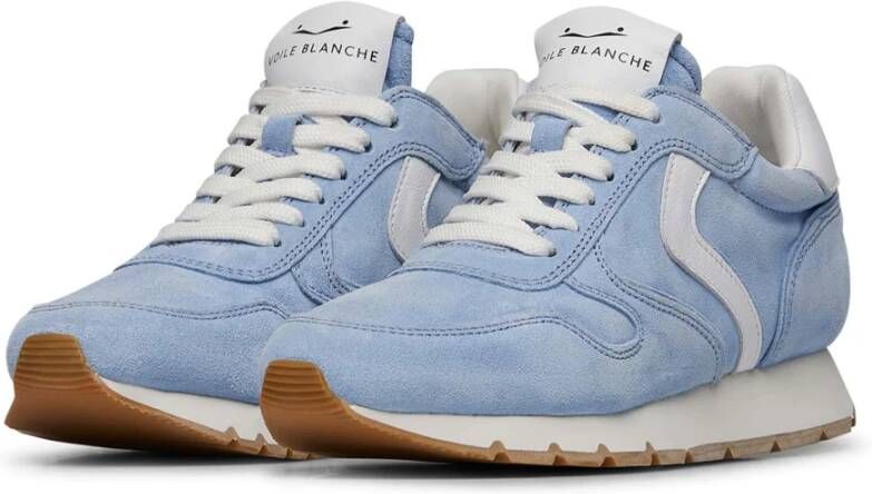 Voile blanche Leather and suede sneakers Julia Blue Dames