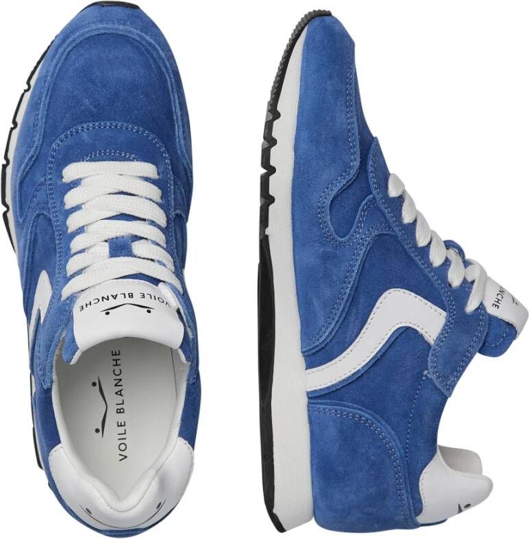 Voile blanche Leather and suede sneakers Julia Blue Dames