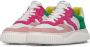 Voile blanche Leather and suede sneakers Laura Pink Dames - Thumbnail 4
