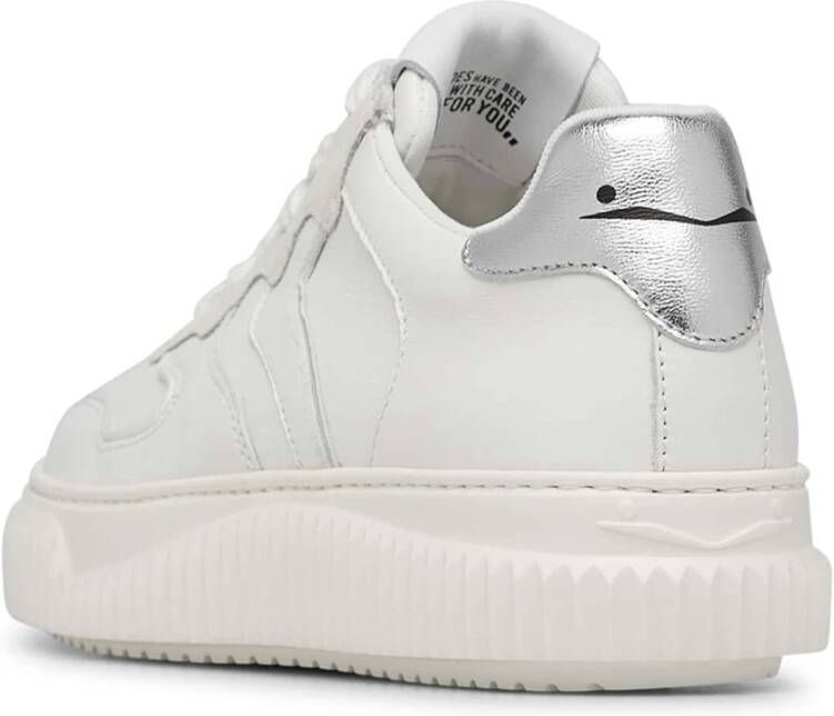 Voile blanche Leather and suede sneakers Laura White Dames