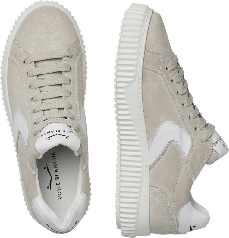 Voile blanche Leather and suede sneakers Lipari Beige Dames