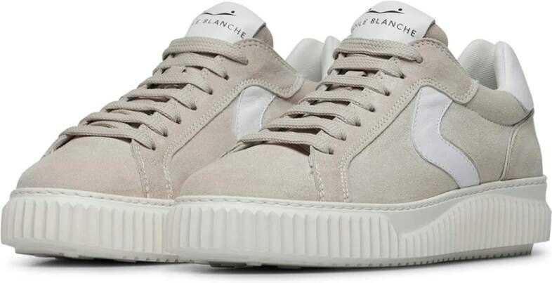 Voile blanche Leather and suede sneakers Lipari Beige Dames