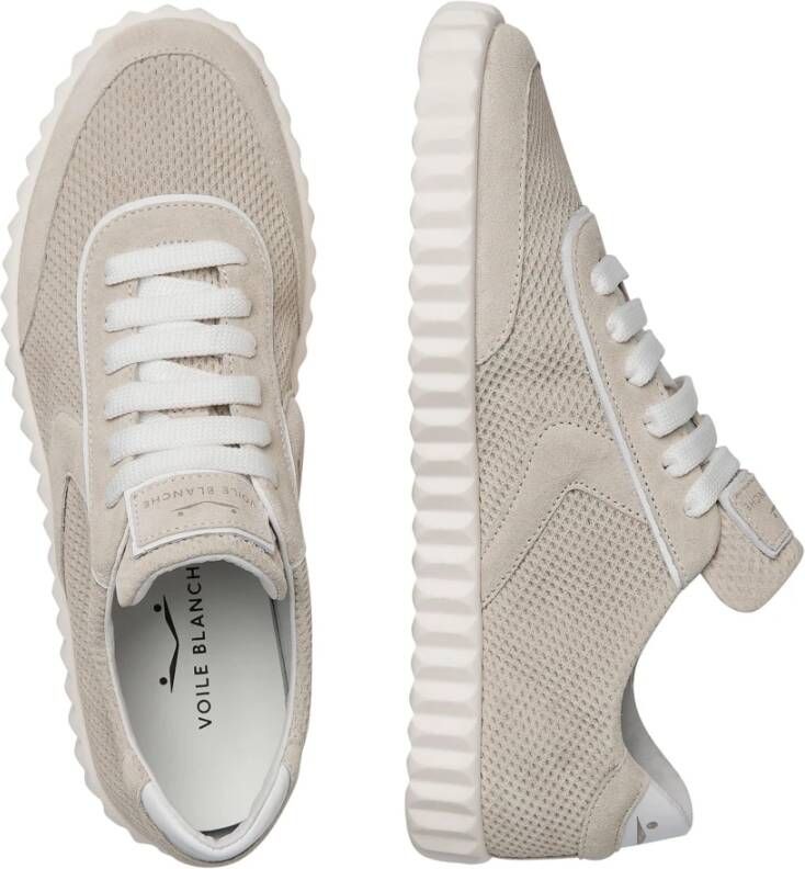 Voile blanche Leather and suede sneakers Selia Beige Dames