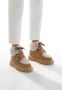Voile blanche Leather and wool boots Grenelle Lace Buckle Lining FUR Brown Dames - Thumbnail 3