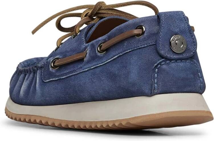 Voile blanche Leather loafers Hull 02 MAN Blue Heren
