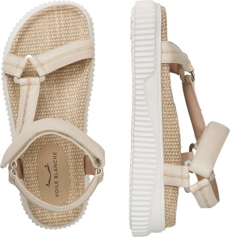 Voile blanche Leather sandals Lisa 20 Beige Dames