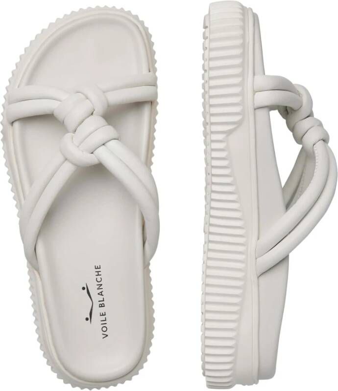 Voile blanche Leather sandals Lisa 33 White Dames