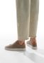 Voile blanche Bruine Leren Sneakers Layton Stijl Brown Heren - Thumbnail 6