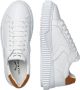 Voile blanche Lipari Calf White-Tobacco Sneakers Wit Dames - Thumbnail 3