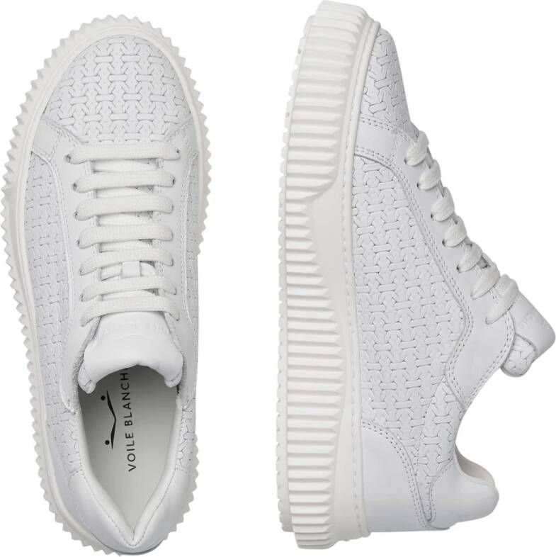 Voile blanche Leather sneakers Lipari Woven White Dames