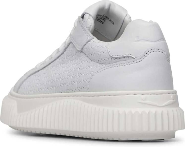 Voile blanche Leather sneakers Lipari Woven White Dames