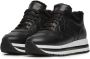Voile blanche Leather sneakers Maran FUR Black Dames - Thumbnail 4