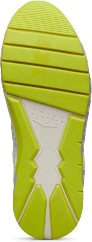 Voile Blanche Leren en Nylon Sneakers