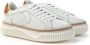 Voile blanche Lipari Sneakers Leer Veters Rubberen Zool White Dames - Thumbnail 5