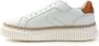 Voile blanche Lipari Sneakers Leer Veters Rubberen Zool White Dames - Thumbnail 7