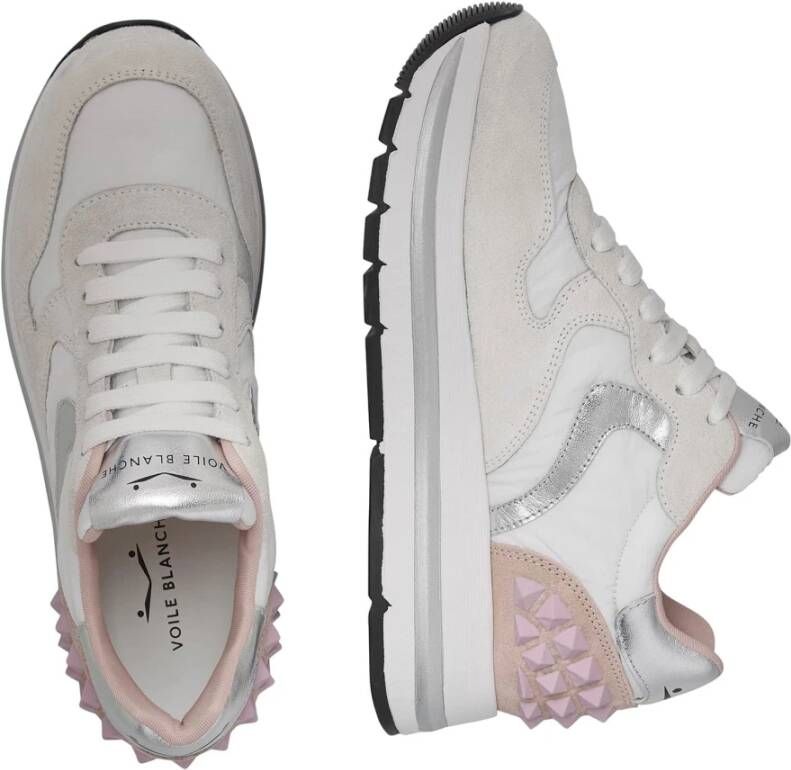 Voile blanche Maran Suède en Technische Stof Sneakers White Dames