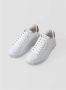 Voile blanche Metallic Kalfsleren Sneakers White Dames - Thumbnail 3