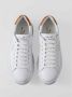 Voile blanche Metallic Kalfsleren Sneakers White Dames - Thumbnail 4