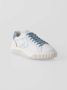 Voile blanche Metallic Kalfsleren Sneakers White Dames - Thumbnail 2