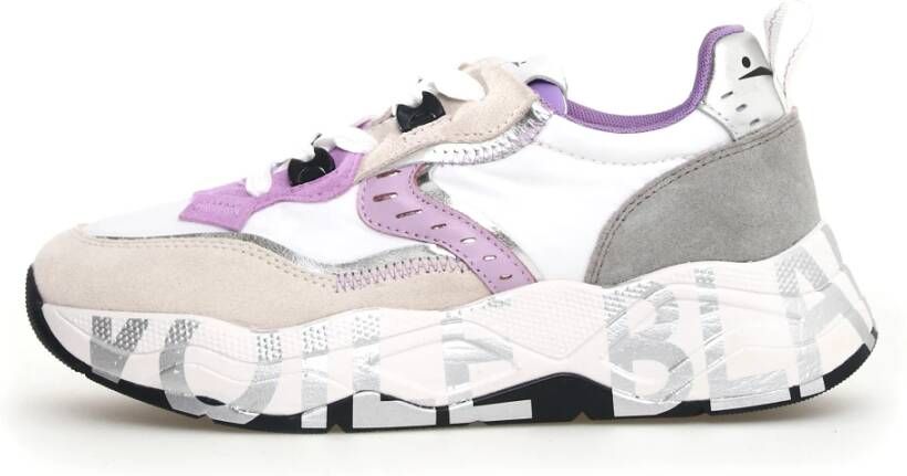 Voile blanche Roze Sneakers voor Vrouwen Multicolor Dames