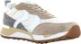 Voile blanche Leren en stoffen sneakers voor heren Beige Heren - Thumbnail 19