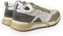 Voile blanche Leren en stoffen sneakers voor heren Beige Heren - Thumbnail 8