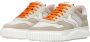 Voile blanche Beige Casual Leren Sneakers Beige Dames - Thumbnail 5