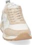Voile blanche Leren en stoffen sneakers voor heren Beige Heren - Thumbnail 12