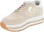 Voile blanche Suede and raffia sneakers Maran Beige Dames - Thumbnail 15