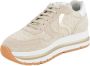 Voile blanche Suede and raffia sneakers Maran Beige Dames - Thumbnail 9