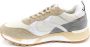 Voile blanche Leren en stoffen sneakers voor heren Beige Heren - Thumbnail 4