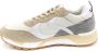 Voile blanche Leren en stoffen sneakers voor heren Beige Heren - Thumbnail 6