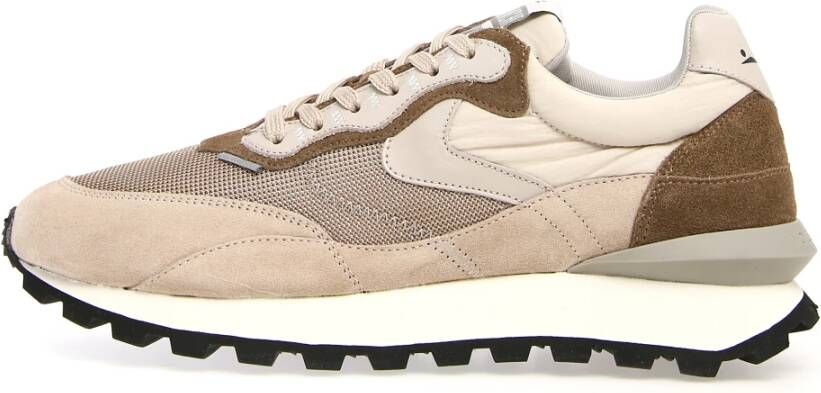 Voile blanche Beige Sneakers voor Dames Beige Heren