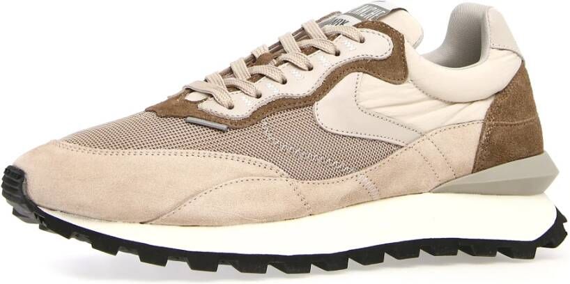 Voile blanche Beige Sneakers voor Dames Beige Heren