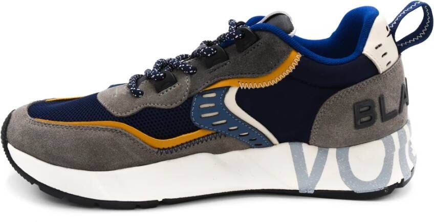 Voile blanche Blauwe Sneakers met Elegant en Comfortabel Fit Blauw Heren
