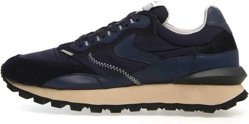 Voile blanche Blauwe Sneakers voor Heren Blauw Heren