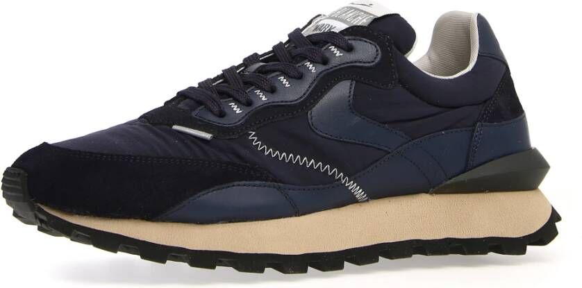 Voile blanche Blauwe Sneakers voor Heren Blauw Heren