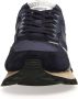 Voile blanche Blauwe Lage Sneakers met Metallic Suède Blauw Heren - Thumbnail 4