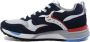 Voile blanche Blauwe Sneakers met Leren en Stoffen Voering Blauw Heren - Thumbnail 3