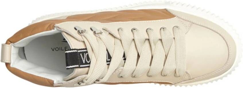 Voile blanche Squasky Cream Sneakers Schoon en minimalistisch ontwerp Bruin Dames
